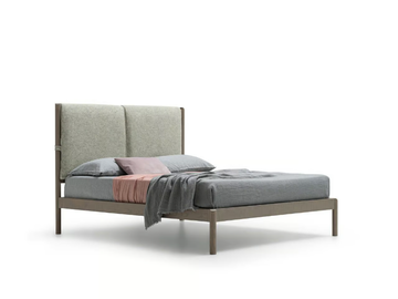 ESPERO - Wooden double bed with cushions by Santalucia Mobili - view 2